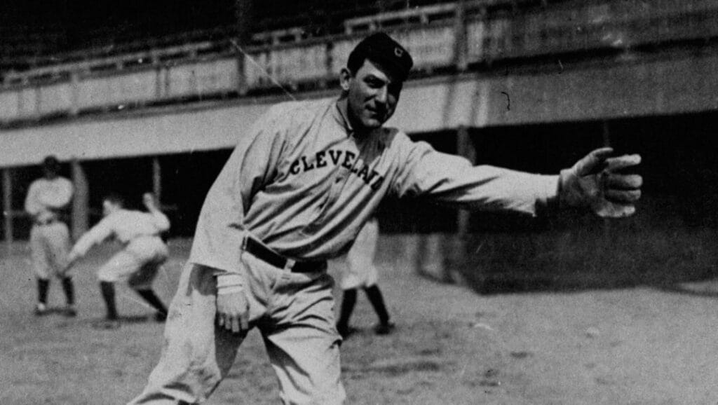 Nap Lajoie, member of Baseball's Hall of Fame, ended his career in 1916 with a BA of .338 after 21 years as an infielder.