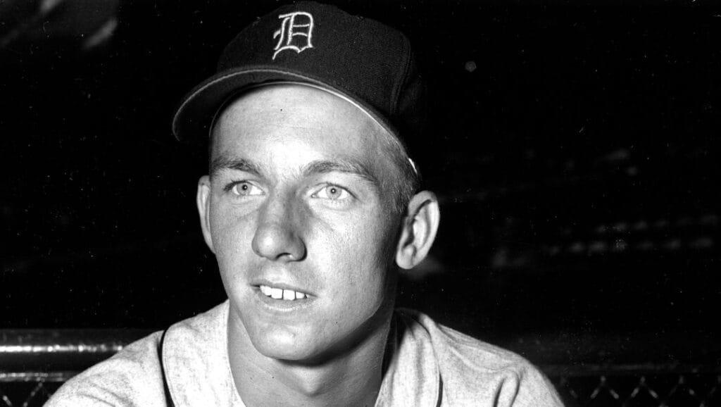 This is a June 23, 1953, file photo showing Detroit Tigers baseball player Al Kaline.