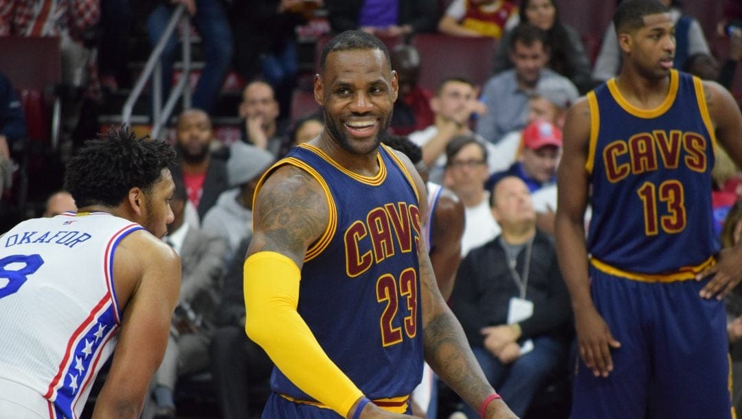 A photo of LeBron James.