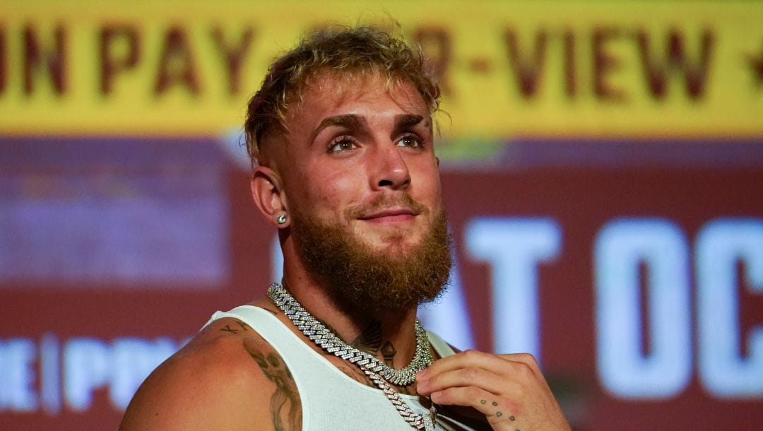 FILE - Jake Paul speaks during a news conference Monday, Sept. 12, 2022, in Los Angeles. Social media star-turned-boxer Jake Paul.