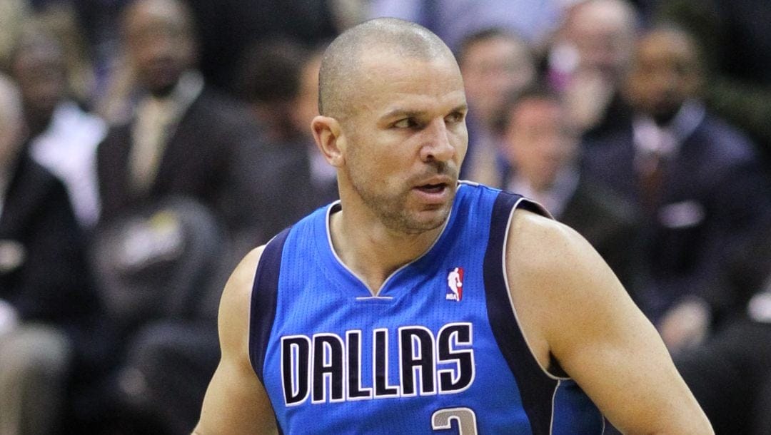 A photo of Jason Kidd on the Dallas Mavericks.