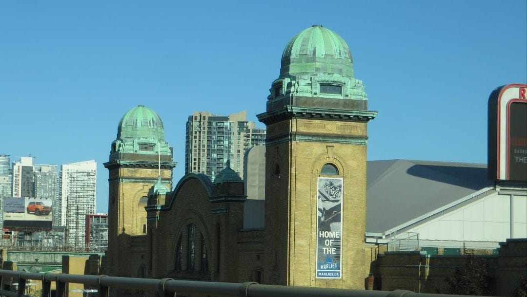 A photo of the home of the Toronto Tempo, the Coca-Cola Coliseum, Exhibition Place, Toronto, Ontario.