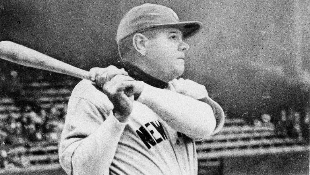 George Herman "Babe" Ruth as he appeared in 1934 with the New York Yankees. Location unknown.