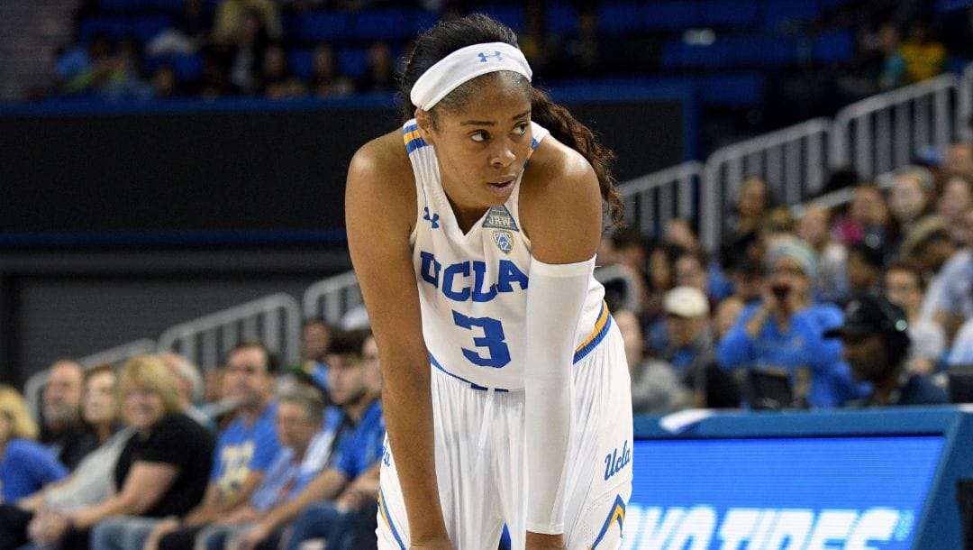 UCLA guard Jordin Canada during an NCAA college basketball game in Los Angeles, Saturday, Nov. 18, 2017.