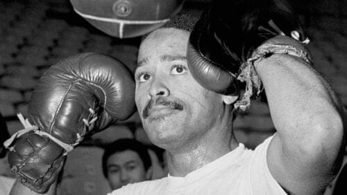 World Boxing Council Welterweight Champion Wilfred Benitez works out on the speed bag in Las Vegas on Nov. 29, 1979.