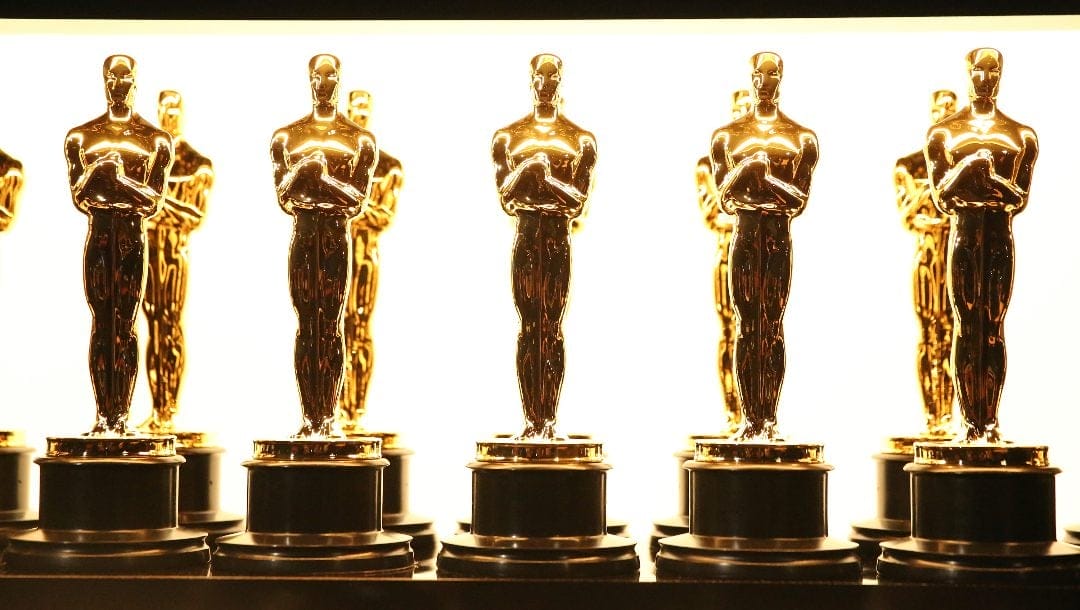 Oscar statuettes appear backstage at the Oscars in Los Angeles on Feb. 26, 2017.